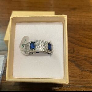 NWT Bomb Party September 2024 Birthday Ring Lab Created Sapphire